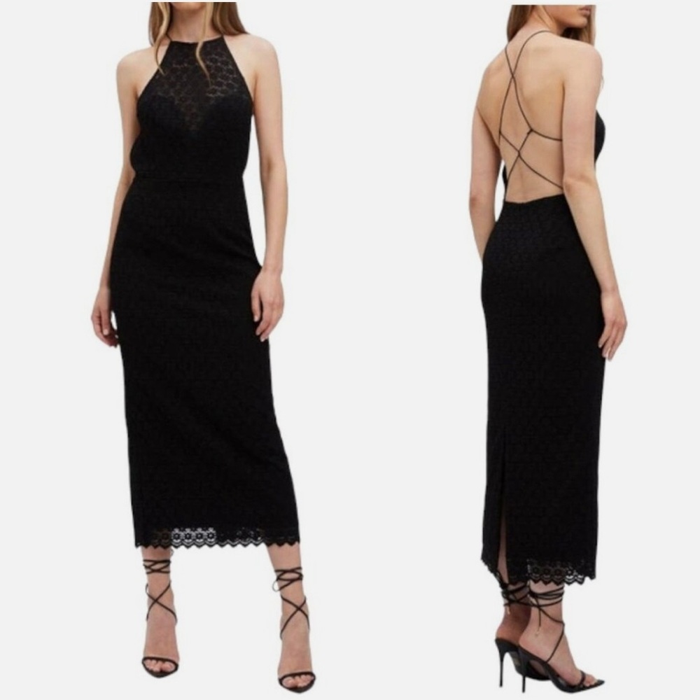 Bardot Chameleon Lace Halter
Midi Dress